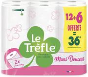 PAPIER TOILETTE MAXI DOUCEUR BLANC LE TREFLE