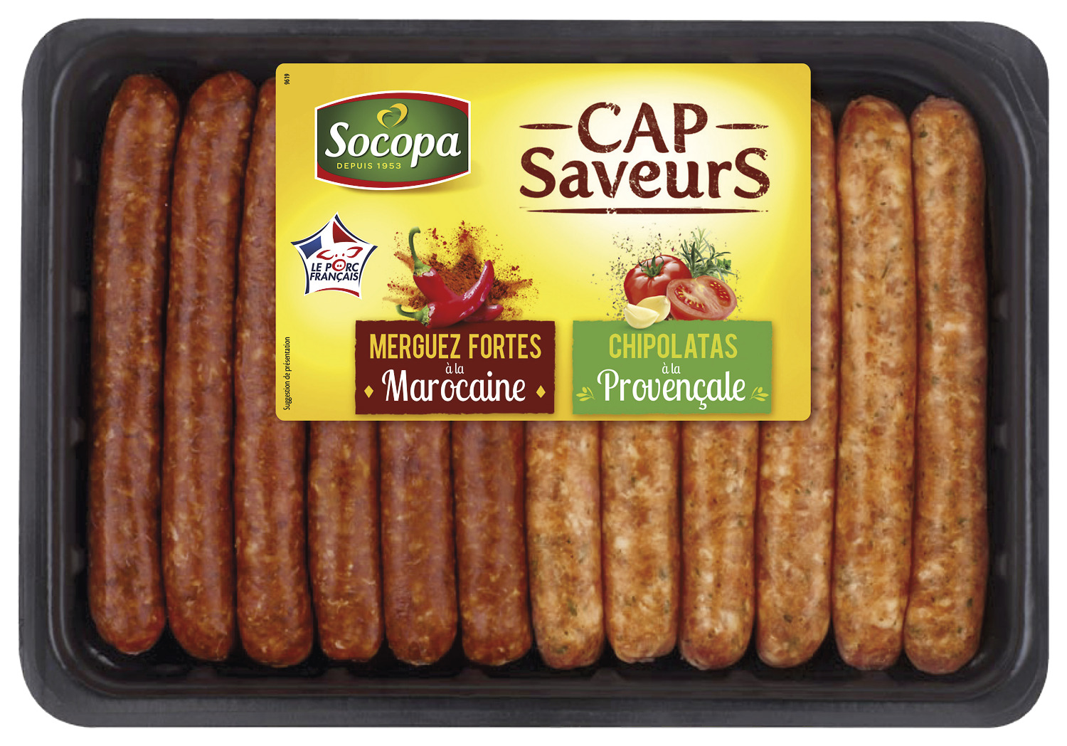 6 MERGUEZ A LA MAROCAINE + 6 CHIPOLATAS A LA PROVENÇALE CAP SAVEURS