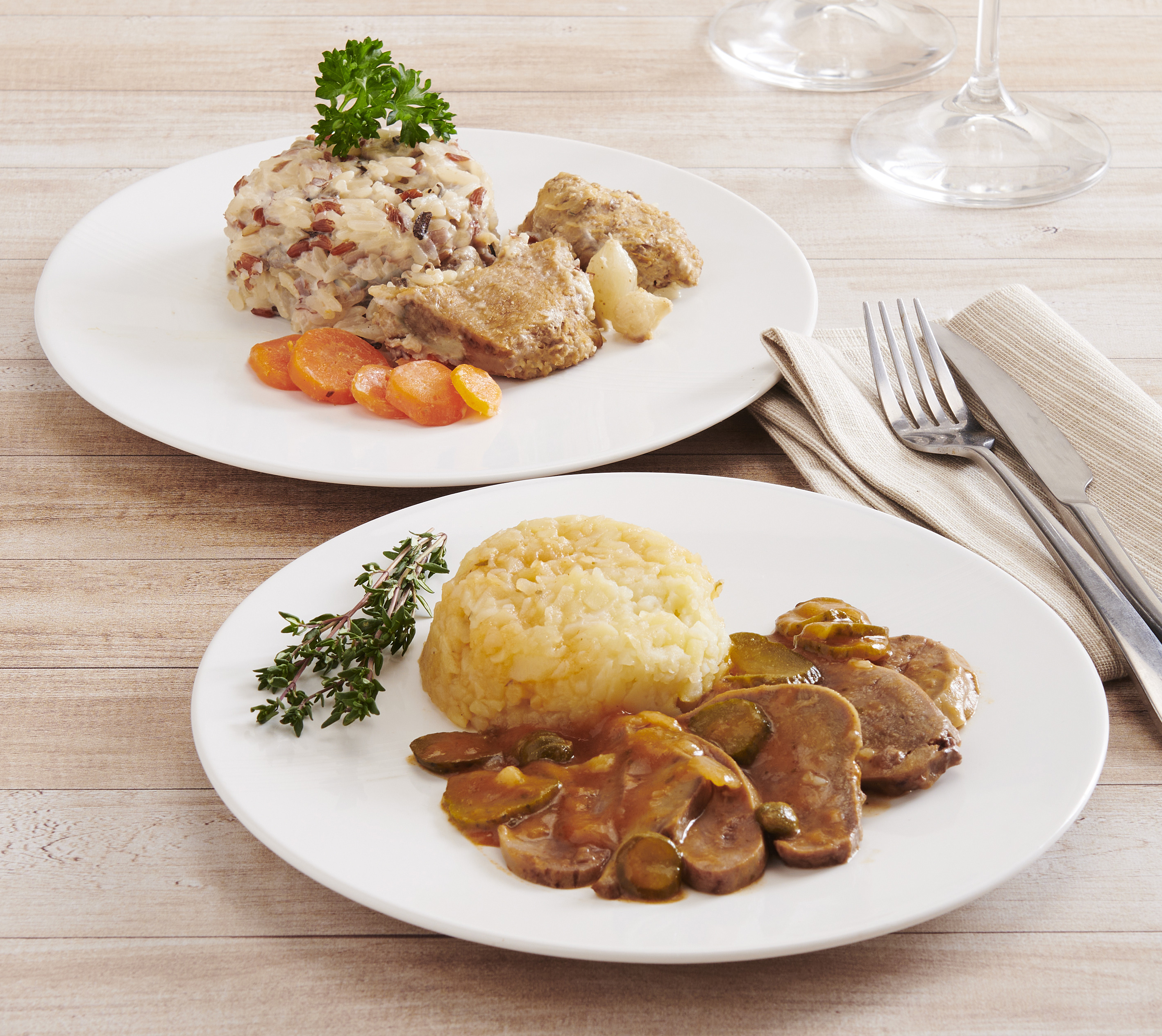 BLANQUETTE DE VEAU OU LANGUE DE BOEUF SAUCE PIQUANTE U