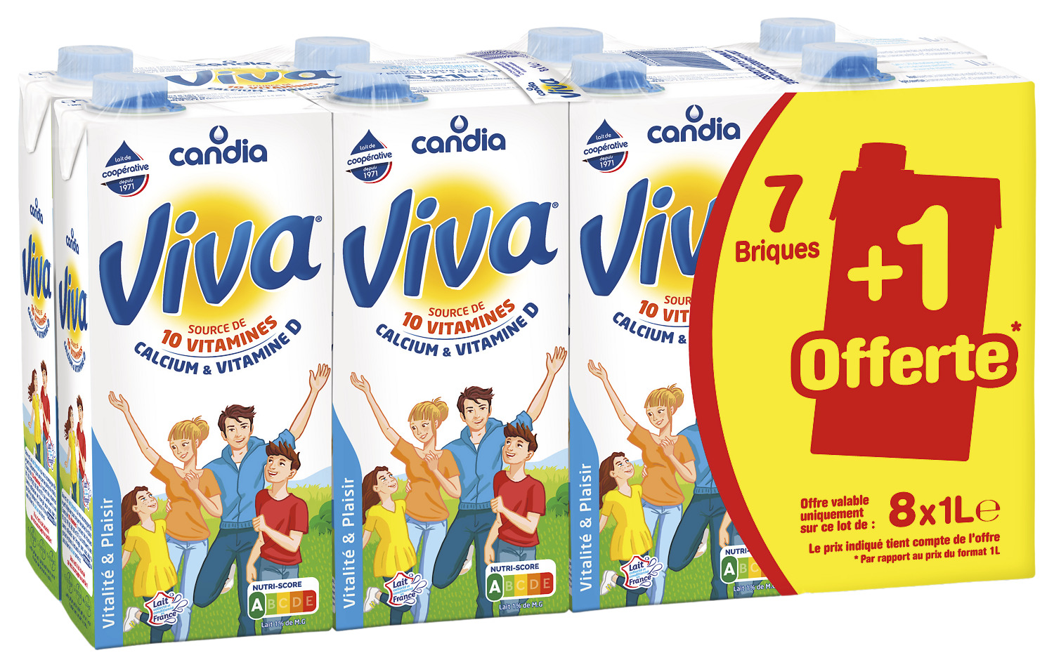 LAIT UHT VITAMINE VIVA CANDIA