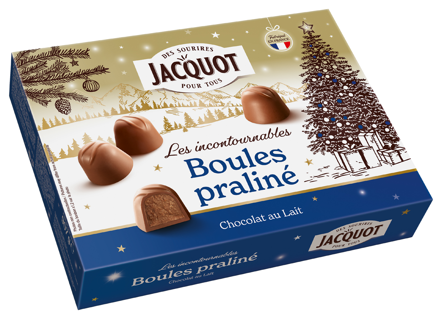 BOULES DE CHOCOLAT AU LAIT FOURREES PRALINE JACQUOT