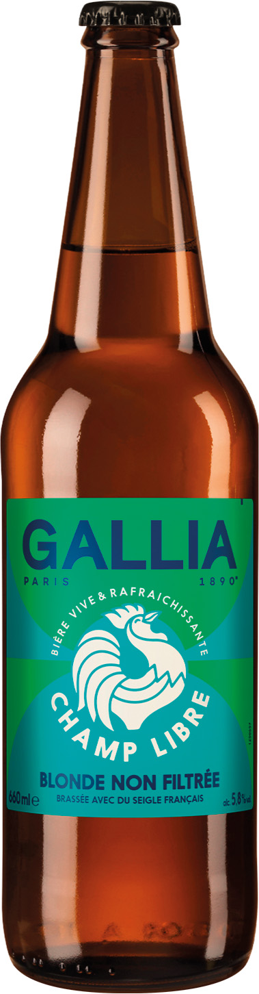BIERE BLONDE GALLIA CHAMP LIBRE 5,8°