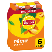 LIPTON ICE TEA PECHE DONT 10% OFFERT