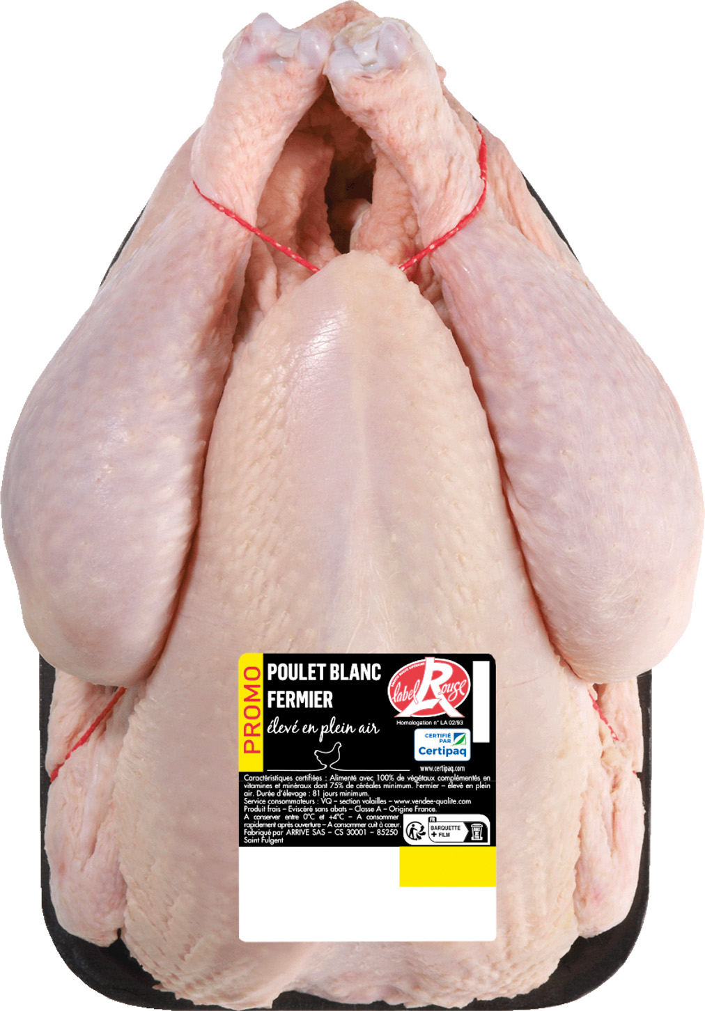 POULET ENTIER FERMIER LABEL ROUGE