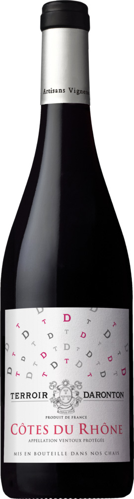 COTES DU RHONE AOP ROUGE OU BLANC TERROIR DARONTON