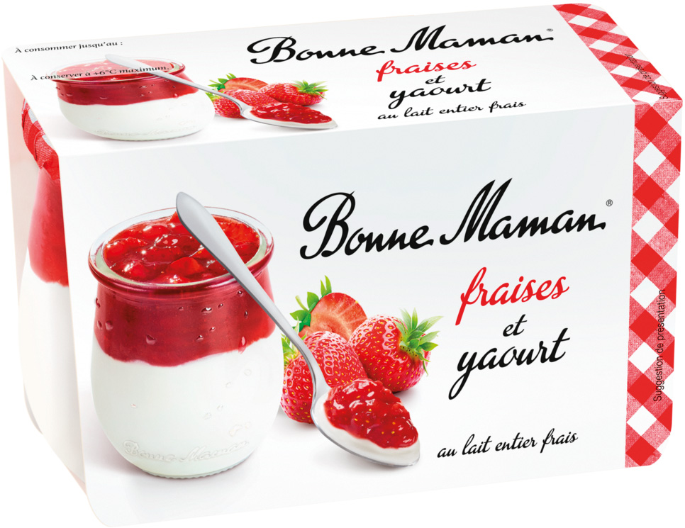 YAOURT SUR LIT DE FRUITS BONNE MAMAN