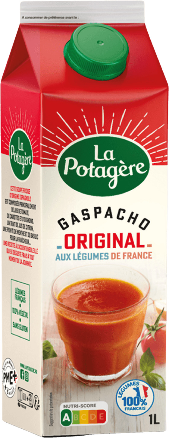 GASPACHO AUX LEGUMES DE FRANCE LA POTAGERE