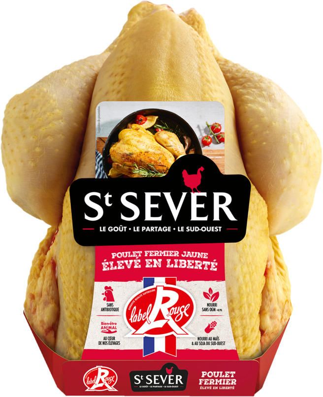 POULET ENTIER LABEL ROUGE FERMIER ST SEVER
