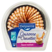 COURONNE DE QUEUES DE CREVETTES SAUCE COCKTAIL OU FINES HERBES