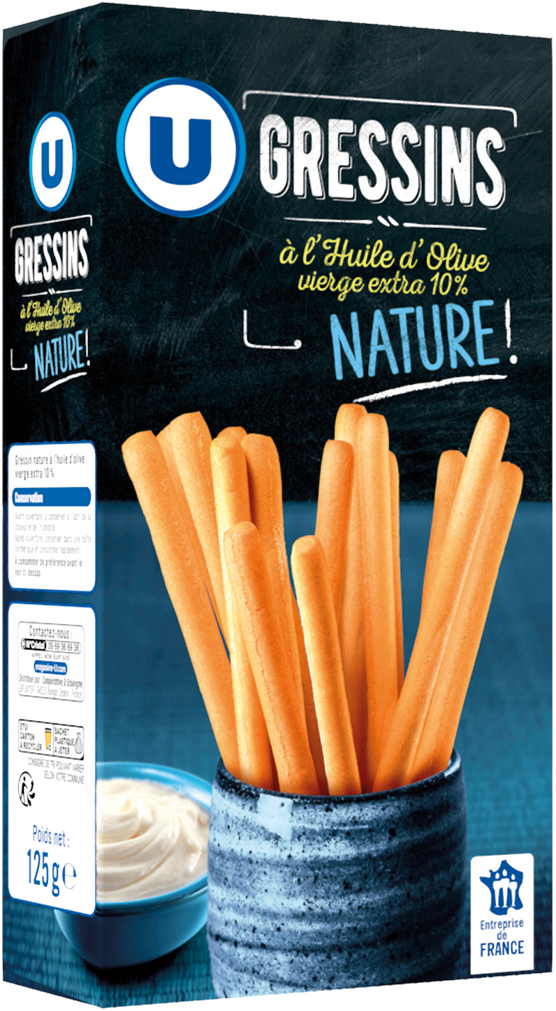 GRESSINS A L'HUILE D'OLIVE U