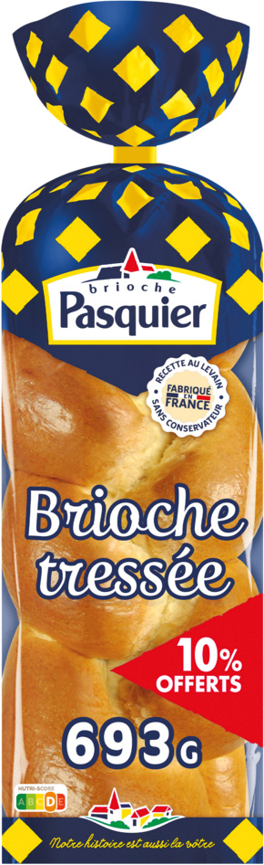 BRIOCHE TRESSEE NATURE PASQUIER