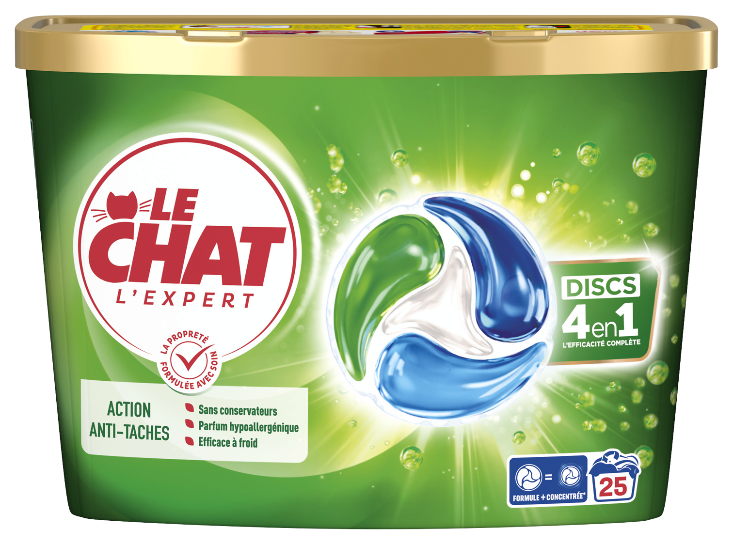 LESSIVE DISCS 4 EN 1 LE CHAT