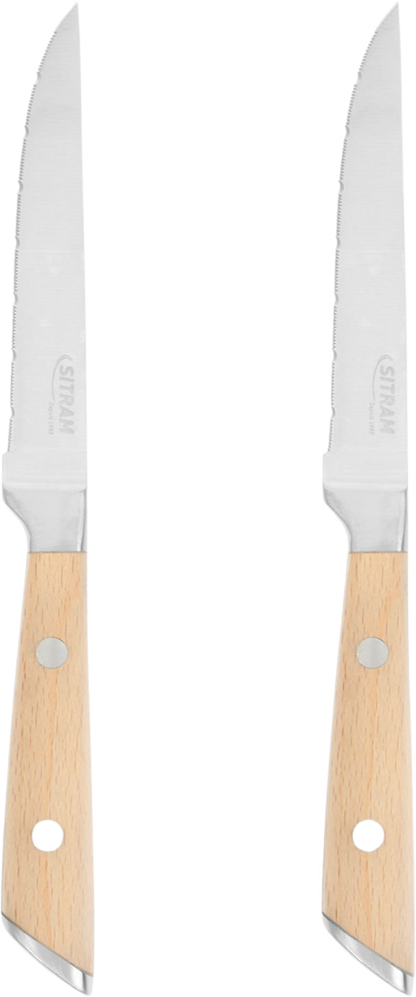 LOT DE 2 COUTEAUX STEAK SITRAM