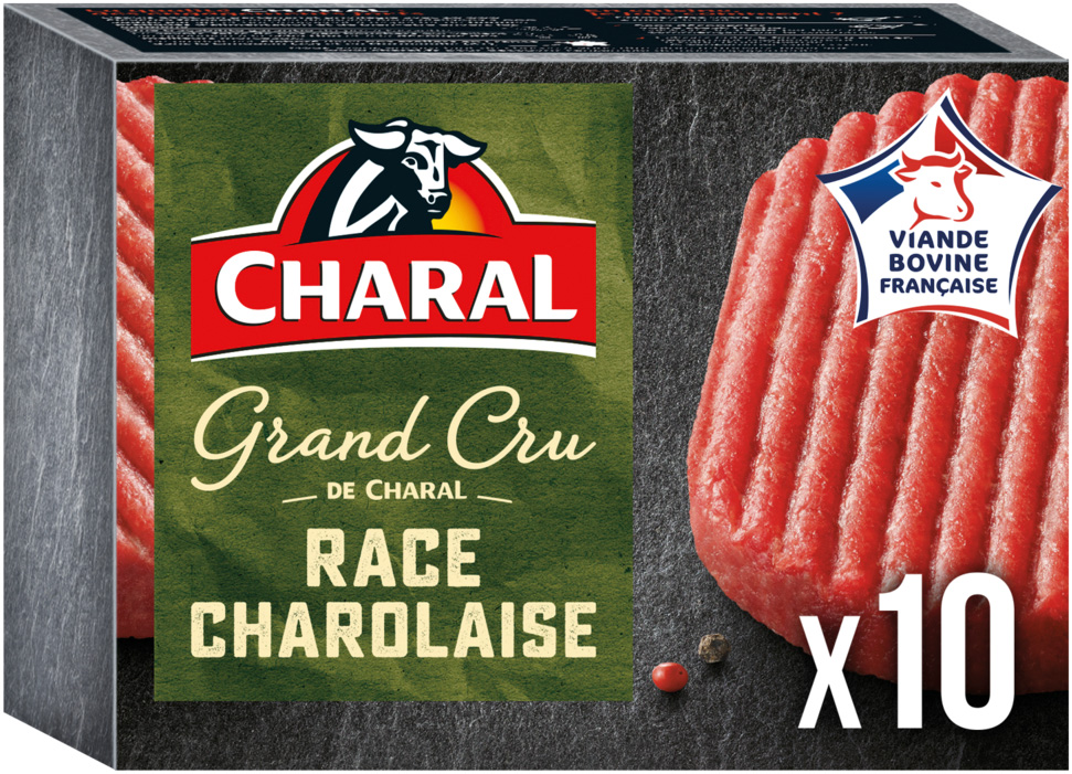 STEAKS HACHES SURGELES GRAND CRU RACE CHAROLAISE CHARAL