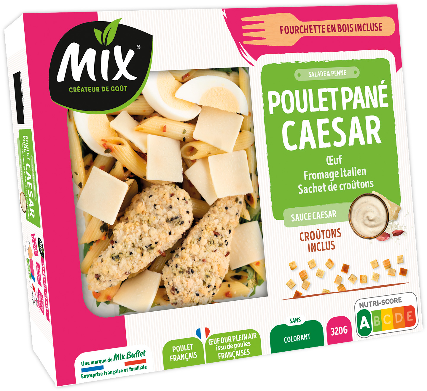 COFFRET REPAS SALADE PATES ET DESSERT MIX