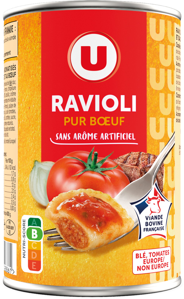 RAVIOLI PUR BOEUF U