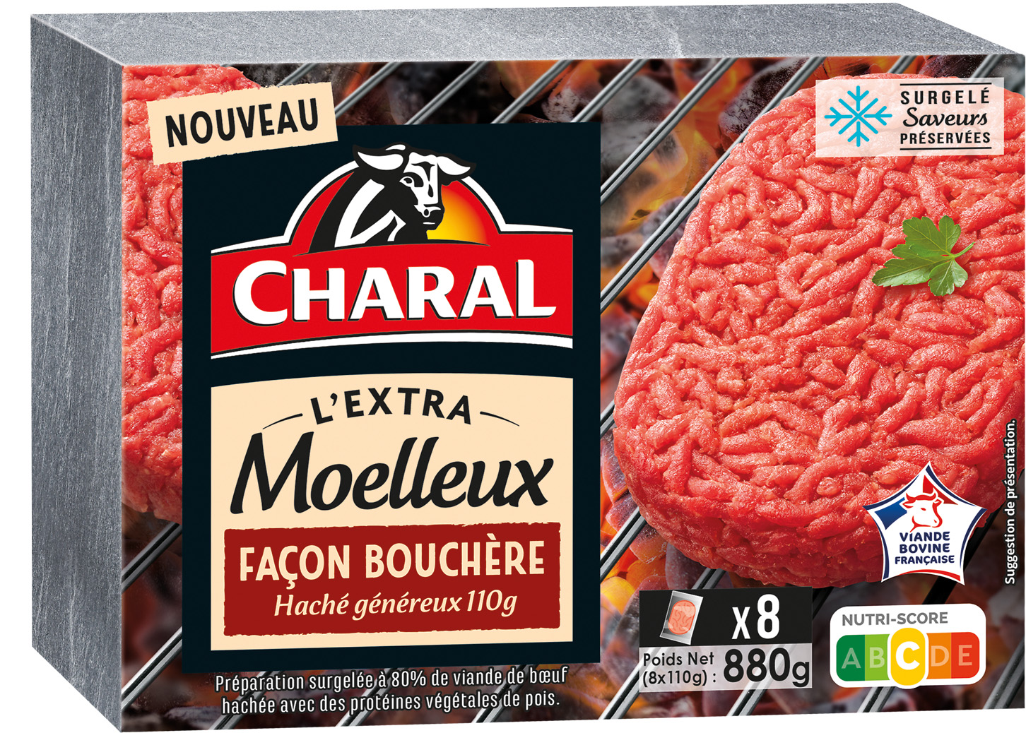 STEACK HACHE SURGELE L'EXTRA MOELLEUX CHARAL