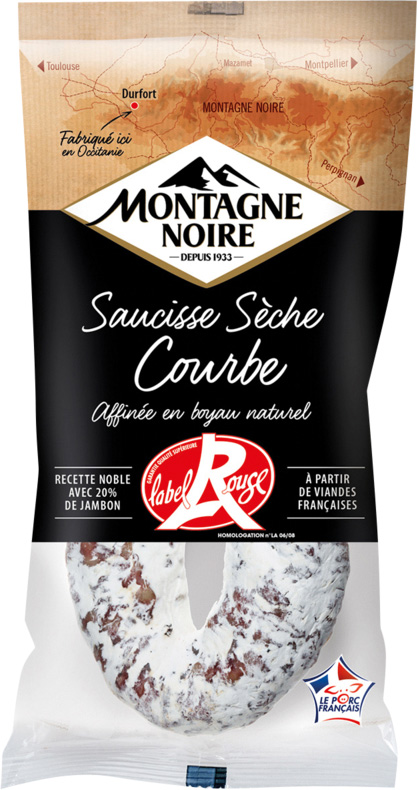 SAUCISSE SECHE LABEL ROUGE MONTAGNE NOIRE