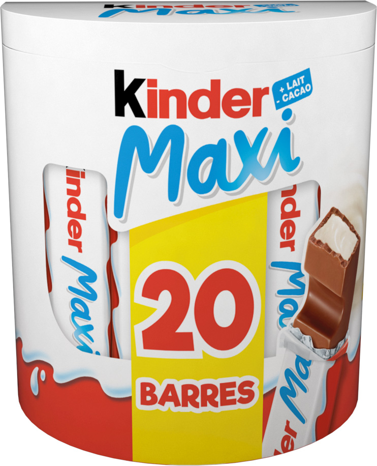 BARRES CHOCOLAT KINDER MAXI