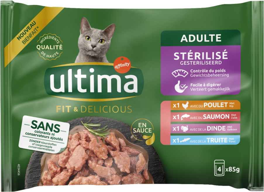 REPAS POUR CHATS STERILISES ULTIMA