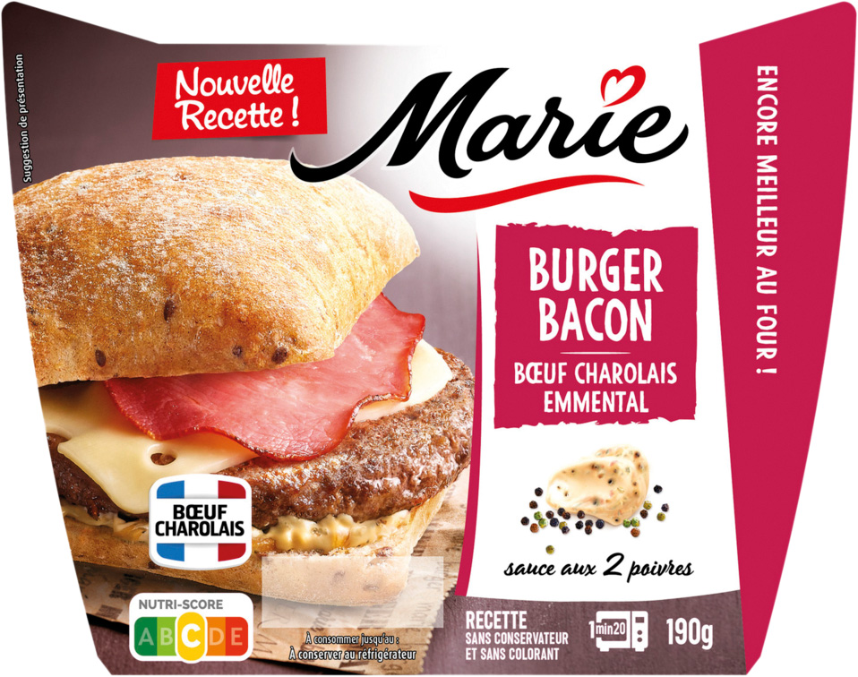 BURGER BOEUF CHAROLAIS MARIE