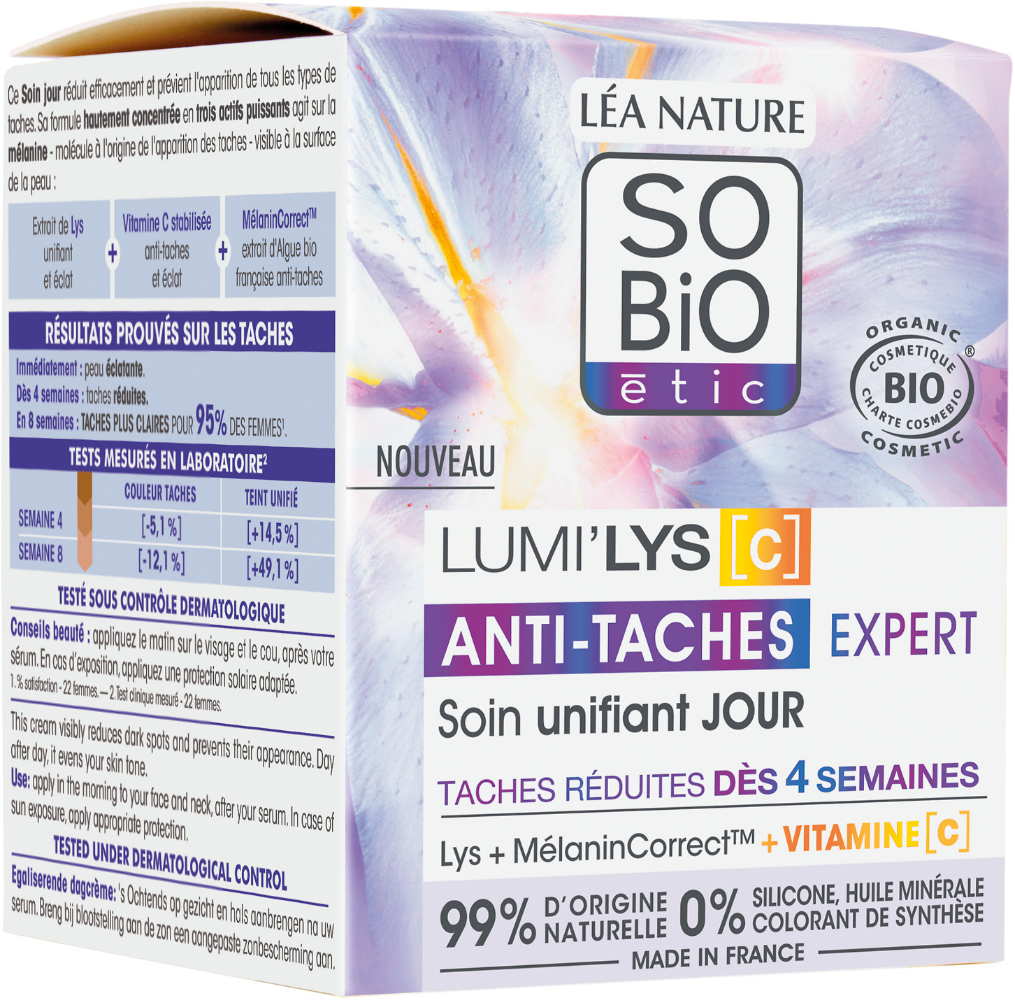 SOIN VISAGE ANTI-TACHES LUMI'LYS SO'BIO