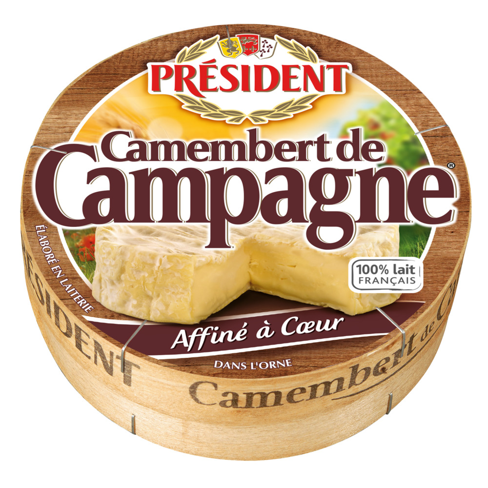 CAMEMBERT PASTEURISE DE CAMPAGNE PRESIDENT