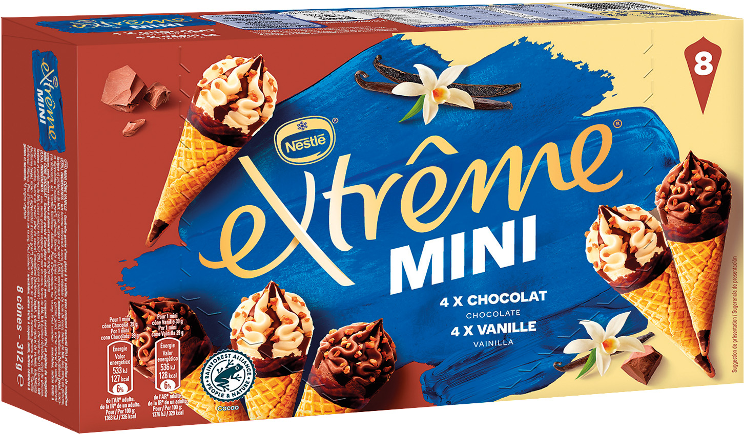 MINIS CONES CREME GLACES EXTREME NESTLE