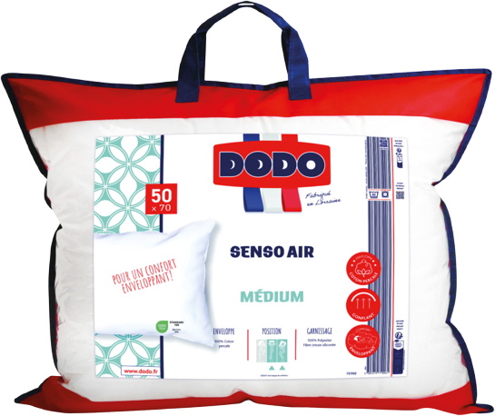 OREILLER "SENSO AIR" 60X60CM OU 50X70CM DODO