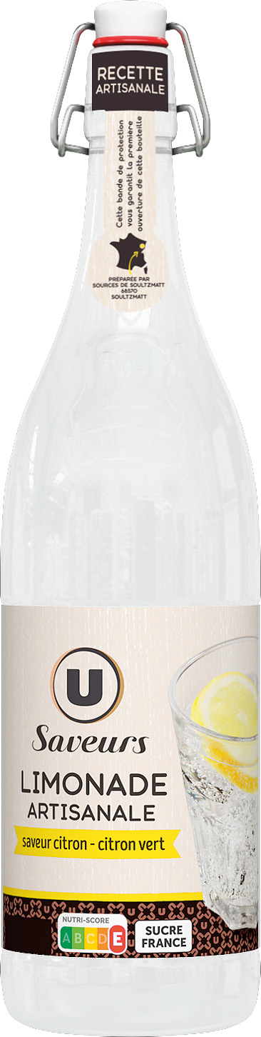 LIMONADE ARTISANALE CITRON CITRON VERT U SAVEURS