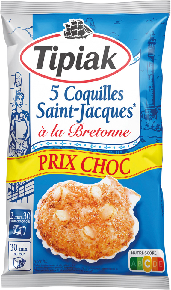 COQUILLES ST JACQUES SURGELEES TIPIAK