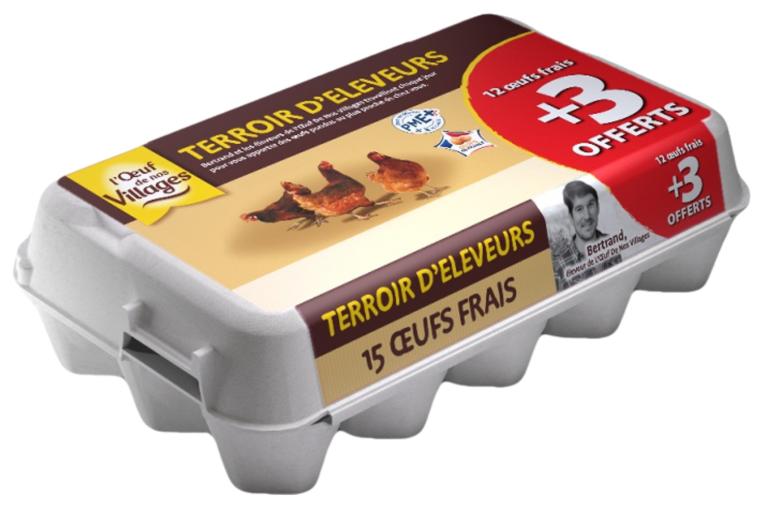 OEUFS CALIBRES MOYENS L'OEUF DE NOS VILLAGES