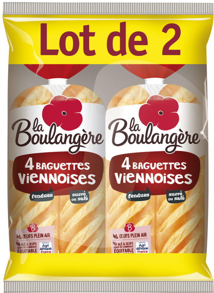 BAGUETTES VIENNOISES NATURES LA BOULANGERE