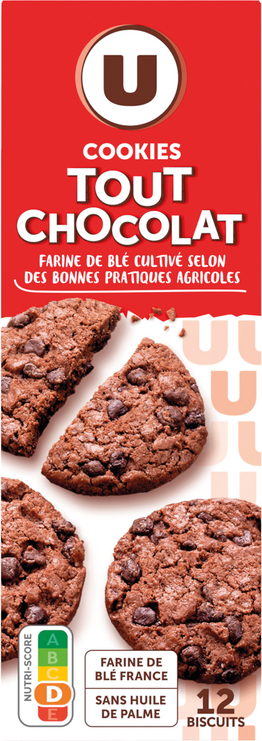 COOKIES PEPITES DE CHOCOLAT U