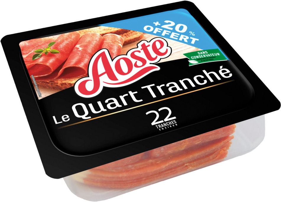 JAMBON LE QUART TRANCHE AOSTE