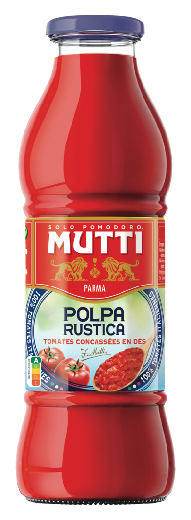 TOMATES CONCASSEES EN DES POLPA RUSTICA MUTTI