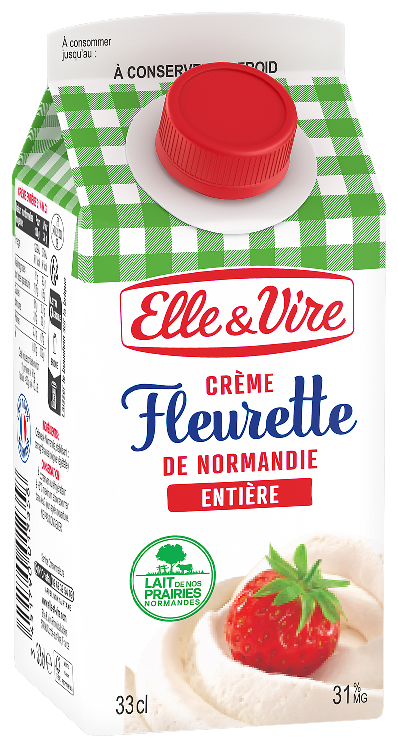 CREME FLEURETTE ENTIERE 31% MG ELLE & VIRE