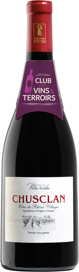 CÔTES DU RHÔNE VILLAGES CHUSCLAN AOP ROUGE DOMAINE DE BELLE FEUILLE 2023