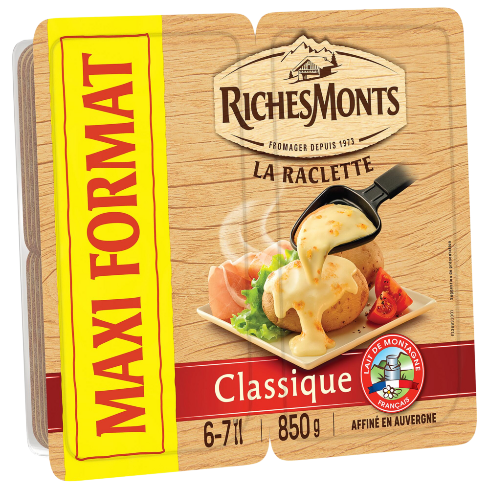 FROMAGE PASTEURISE POUR RACLETTE RICHESMONTS