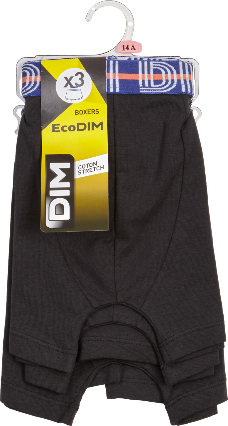 LOT DE 3 BOXERS GARCON COTON STRETCH