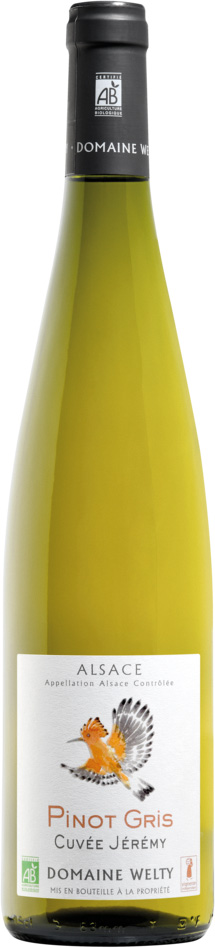 ALSACE AOP BLANC DEMI-SEC PINOT GRIS DOMAINE WELTY CUVÉE JÉRÉMY 2023