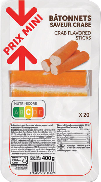BATONNETS SAVEUR CRABE PRIX MINI