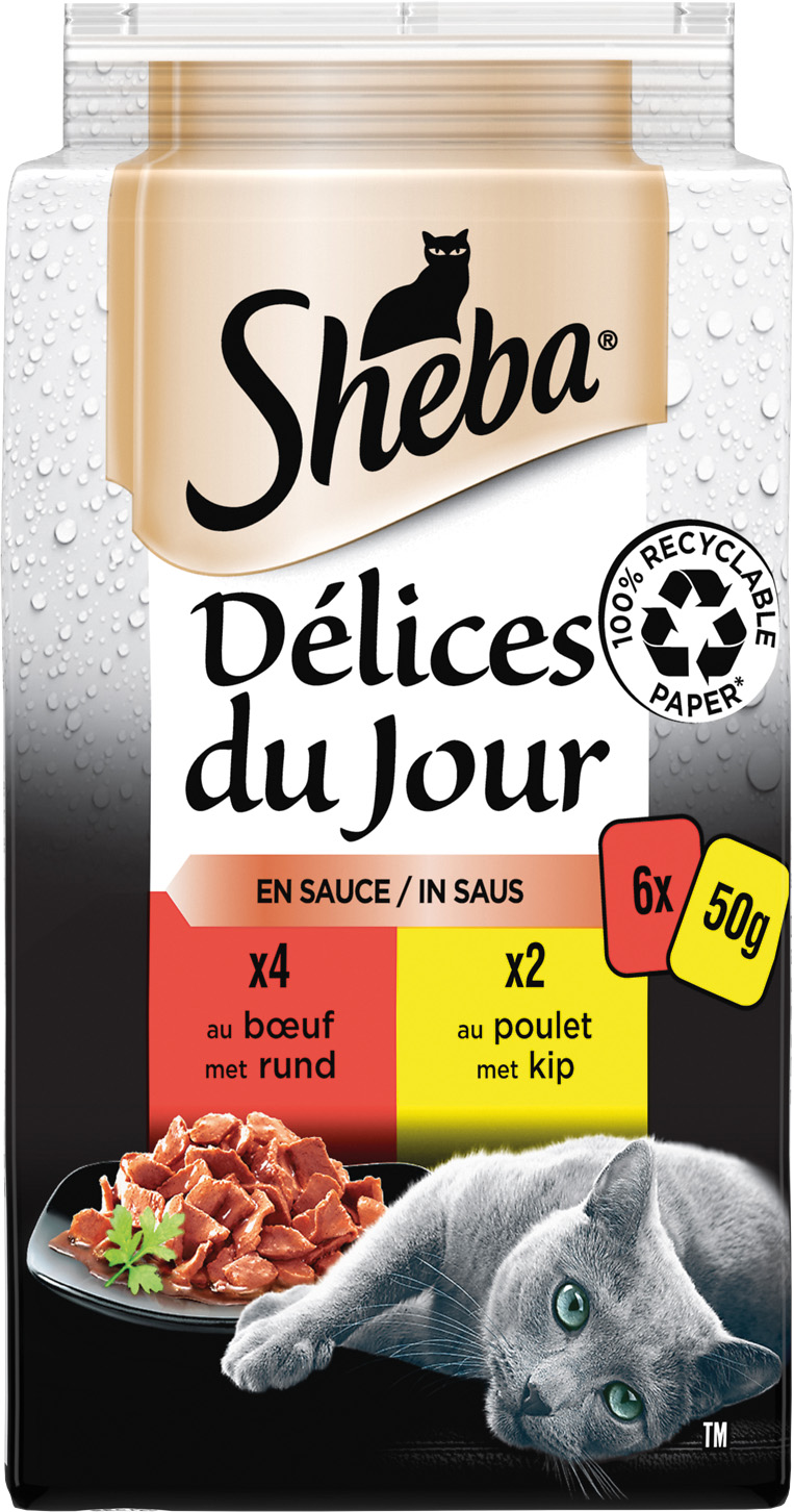 SACHETS FRAICHEUR DELICES DU JOUR SHEBA