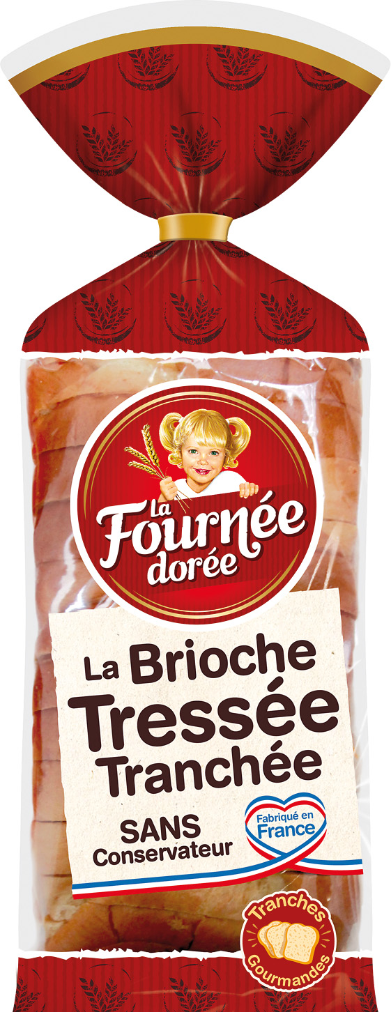 BRIOCHE TRESSE TRANCHEE LA FOURNEE DOREE
