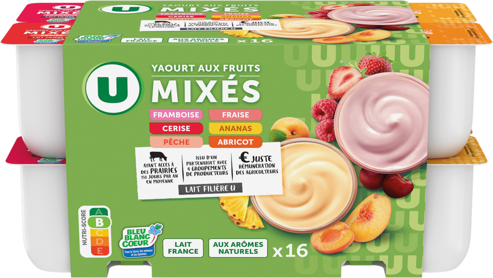 YAOURTS AUX FRUITS MIXES U