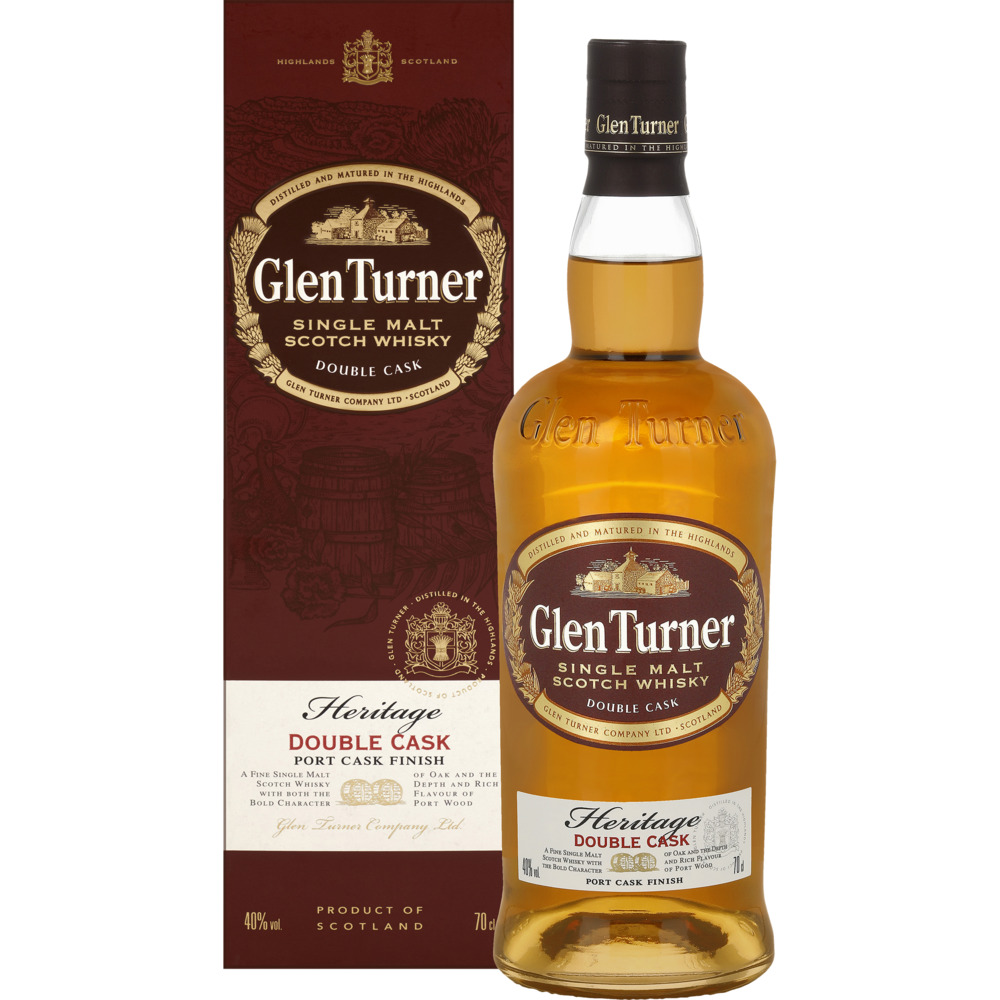 SINGLE MALT SCOTCH WHISKY GLEN TURNER HERITAGE 40°