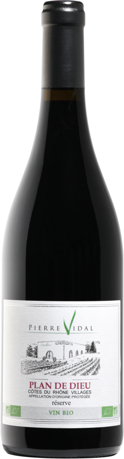CÔTES DU RHÔNE VILLAGES PLAN DE DIEU AOP ROUGE PIERRE VIDAL 2023