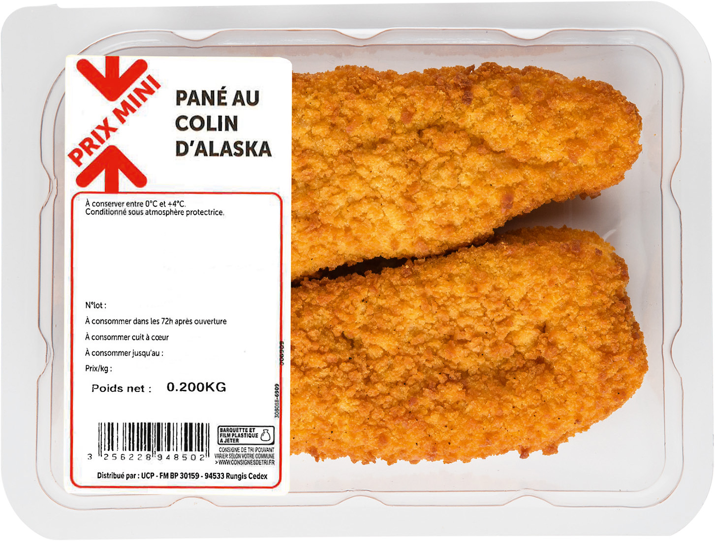 PANE AU COLIN D'ALASKA PRIX MINI