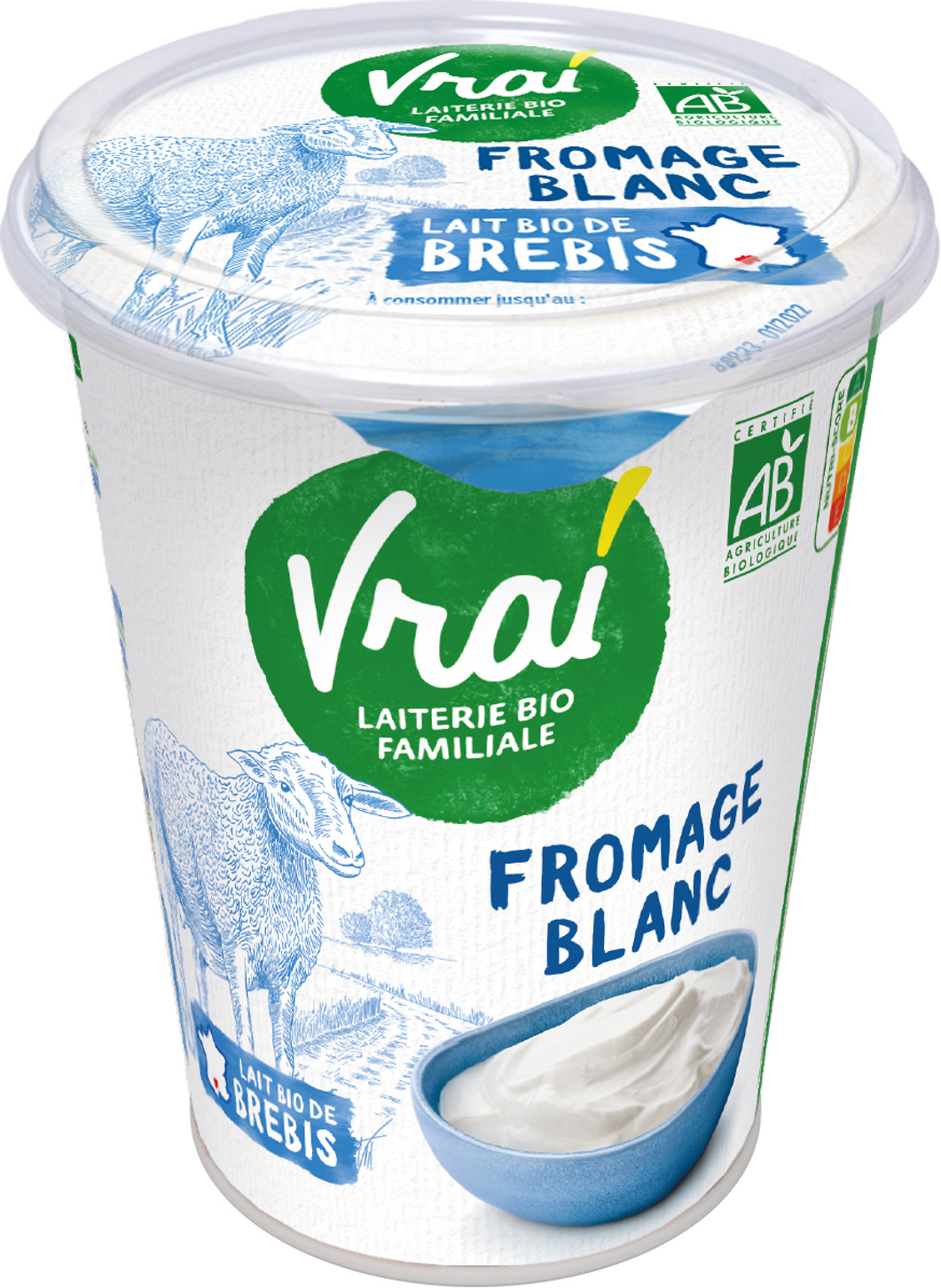 FROMAGE BLANC AU LAIT DE BREBIS BIO VRAI