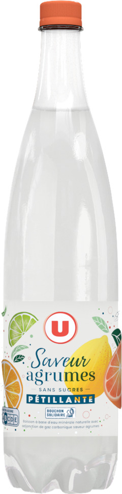 BOISSON PETILLANTE SAVEUR AGRUMES U